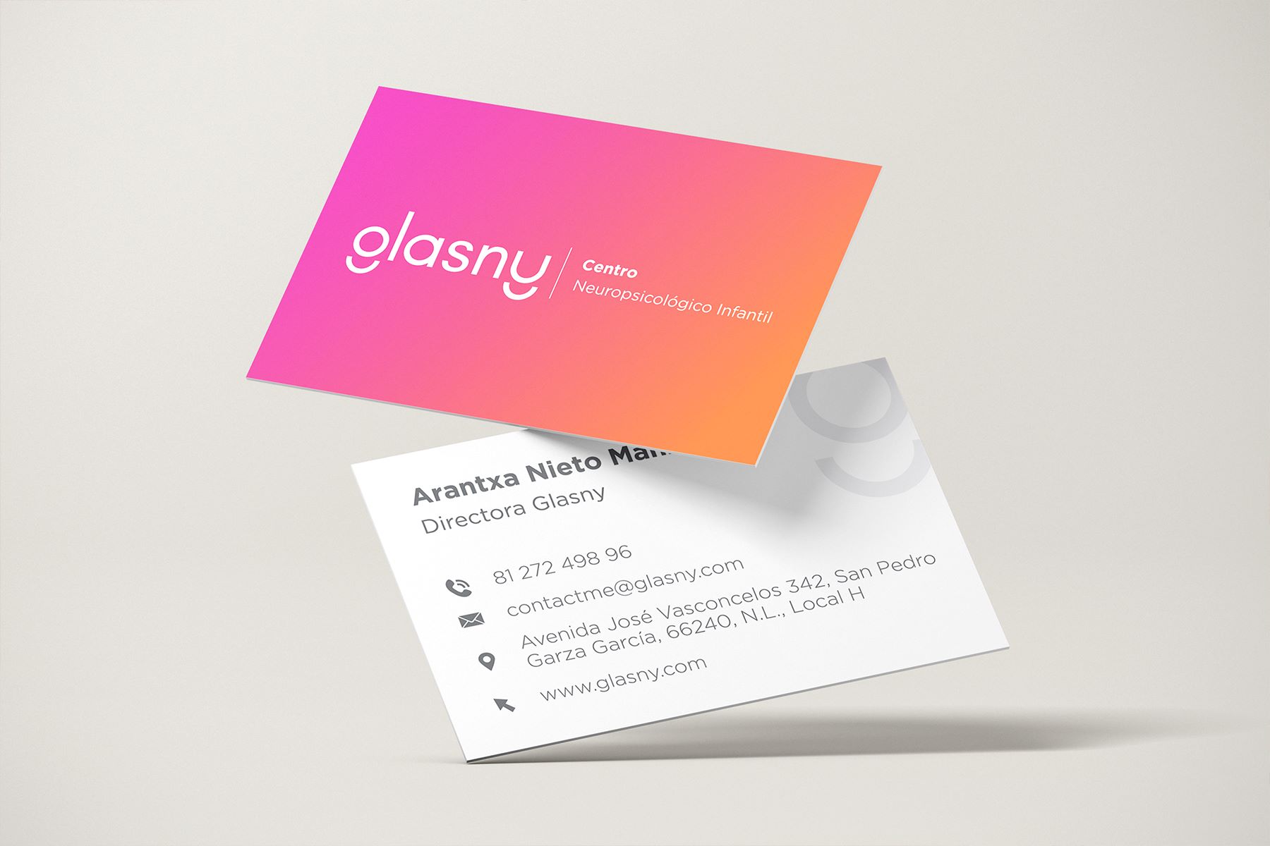 Glasny Corporate Identity Business Cards