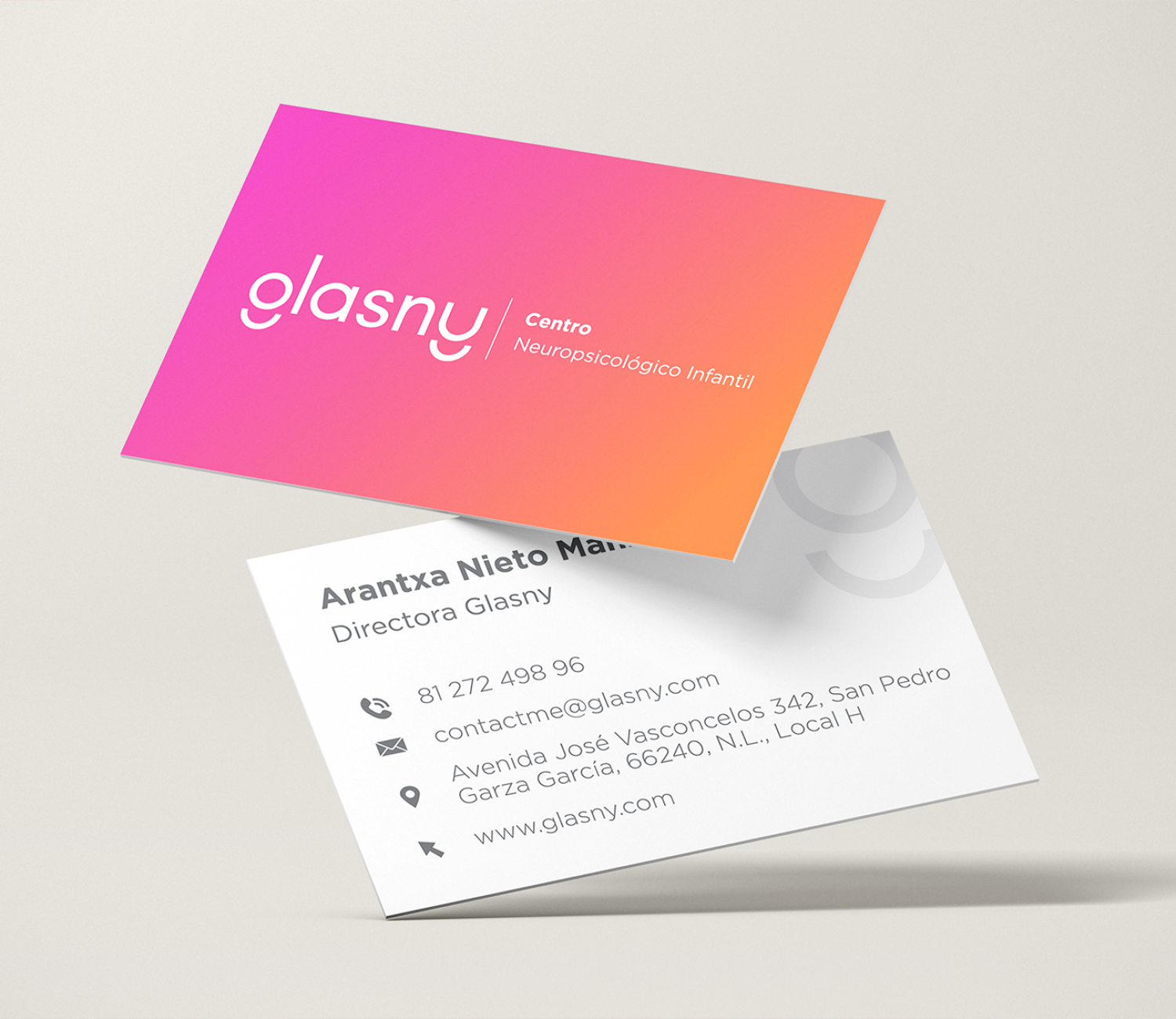 Glasny Corporate Identity Business Cards