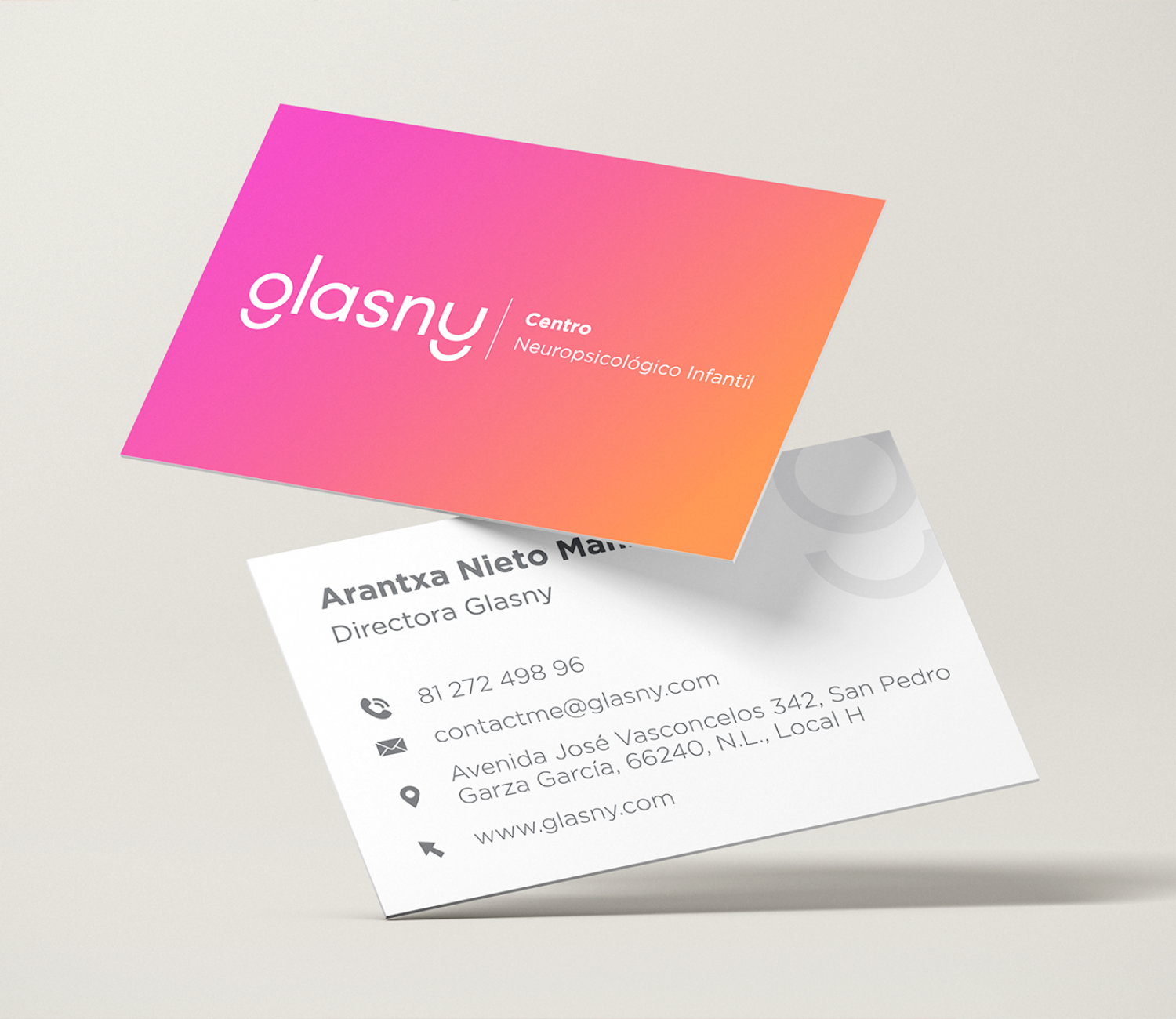 Glasny Corporate Identity Business Cards Glasny Corporate Identity Business Cards