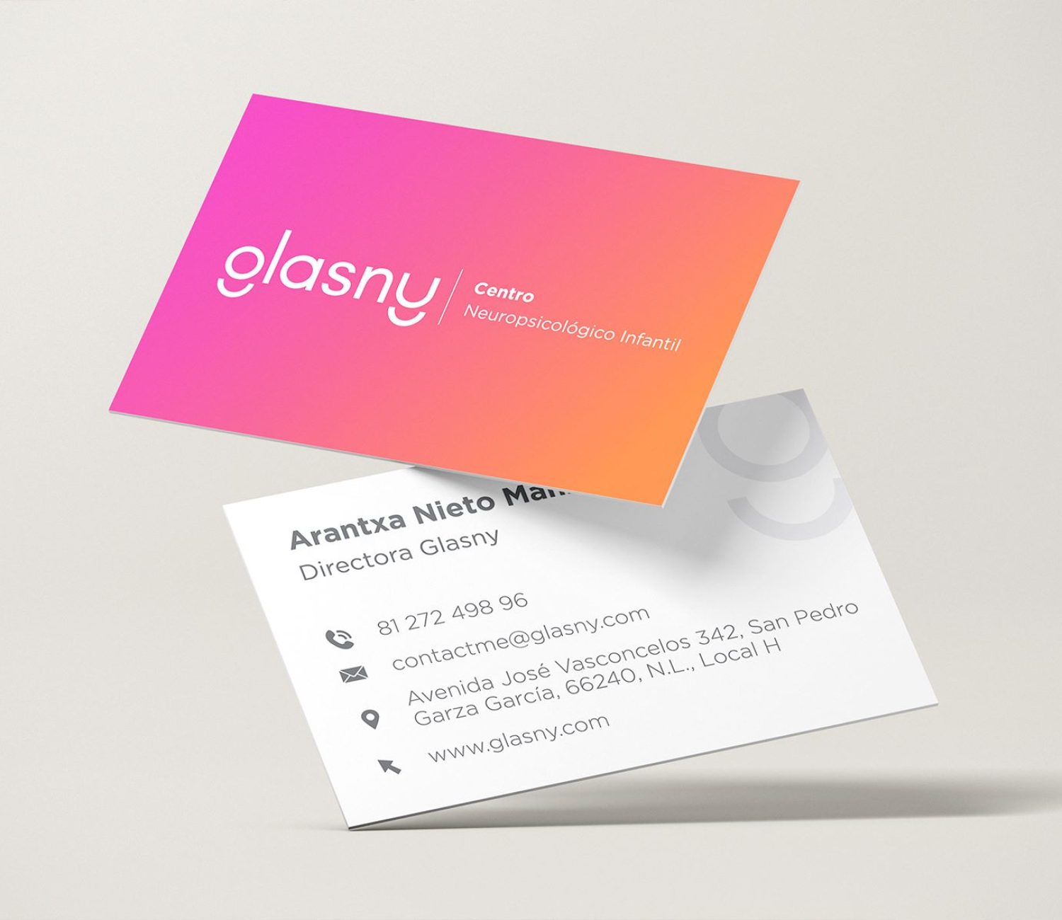 Glasny Corporate Identity Business Cards Glasny Corporate Identity Business Cards